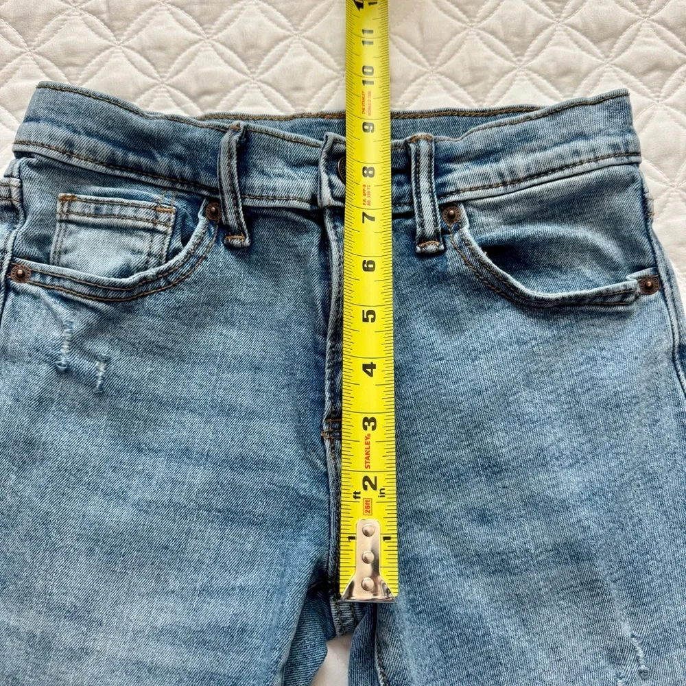 Old Navy Boys Blue Denim Jeans Straight Leg Built in Flex Stretch Size 10
